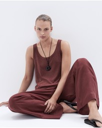UNISON - Essential Linen Wide Leg Pant