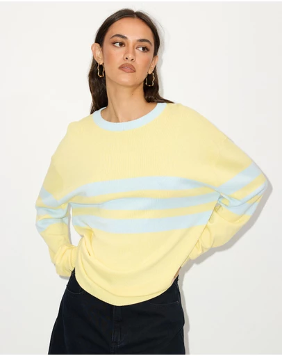 Dazie - Taylor Stripe Knit Jumper