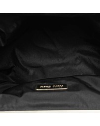 Pre-Loved by Azura Reborn - Pre-Loved miu miu Elegant Evening Bag with Metallic Hardware and Shoulder Strap