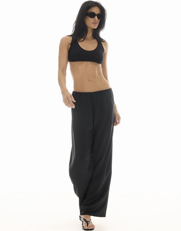 THE TALES - Waterfall Waist Satin Pants
