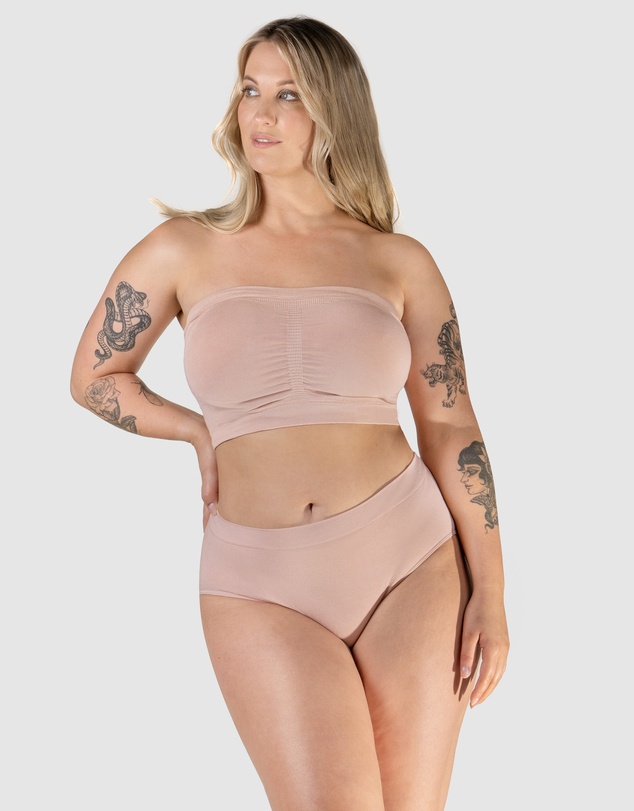 B Free Intimate Apparel - Full Bust Bamboo Strapless Maternity & Nursing Wire Free ﻿Bra (DD-E-F-G-H) Cup
