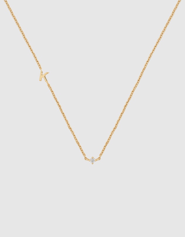 YCL  - Petite Initial Necklace K