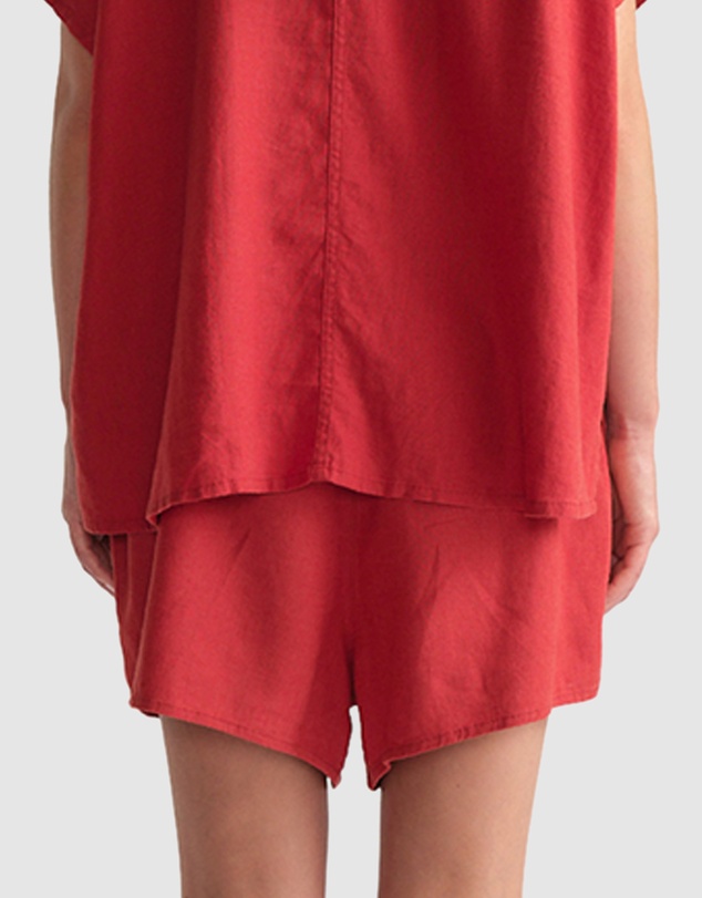 Decjuba - D-Luxe Linen Blend Flip Shorts