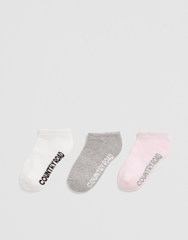 Country Road - Organically Grown Cotton Blend Cushion Sock Pack Of 3