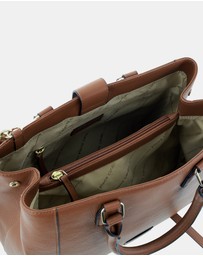 Pierre Cardin - Pierre Cardin Ladies Leather Tote with Detachable Strap