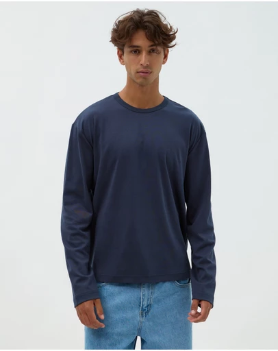 AERE - Relaxed Long Sleeve Cotton Tee