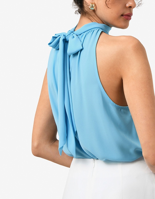 Forcast - Shelby Draped Sleeveless Top
