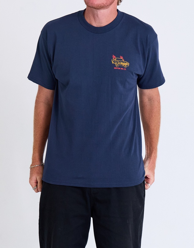 Brixton - Flaming Wheels Short Sleeve Tee