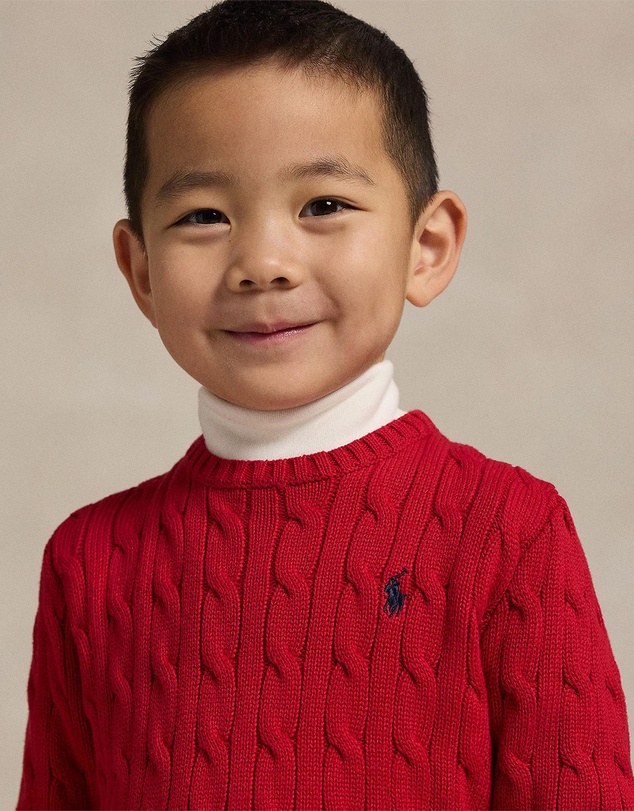 Polo Ralph Lauren - Cable-Knit Cotton Sweater - ICONIC EXCLUSIVE - Kids