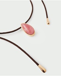PDPAOLA - Rhodochrosite Luna Cord Necklace