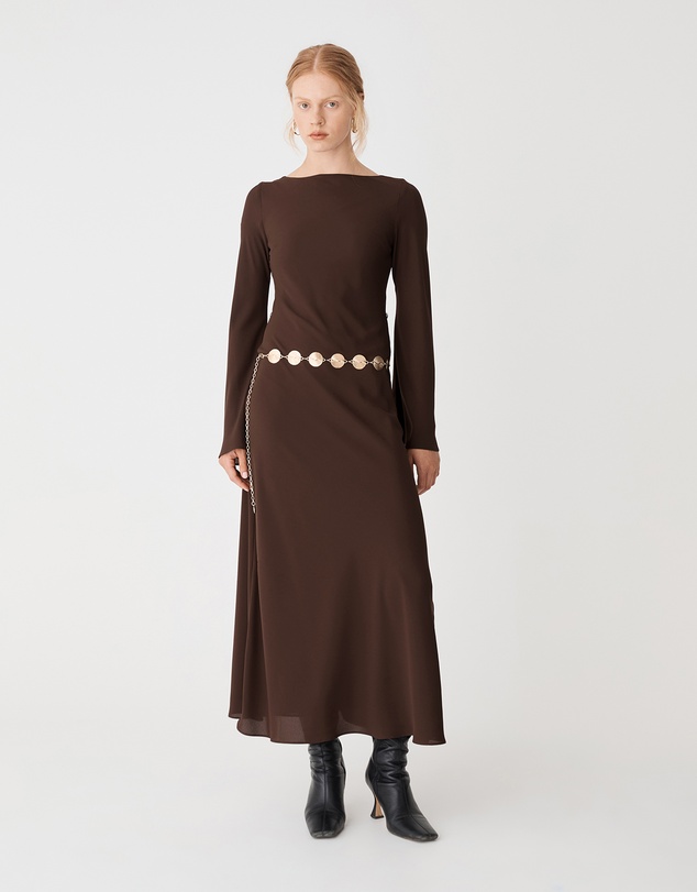 Forcast - Quinn Bias Tie Waist Dress
