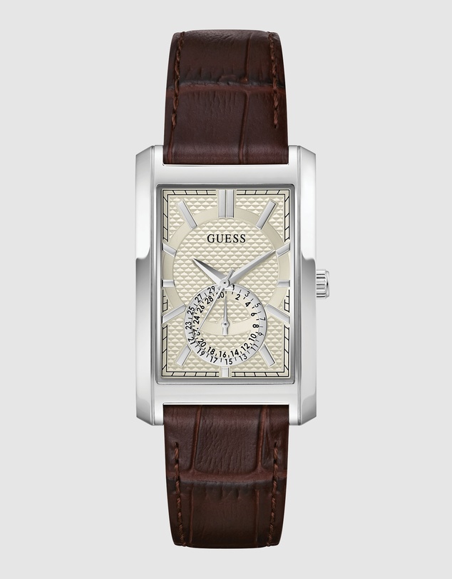 GUESS - GUESS Mens Brown Analogue Watch