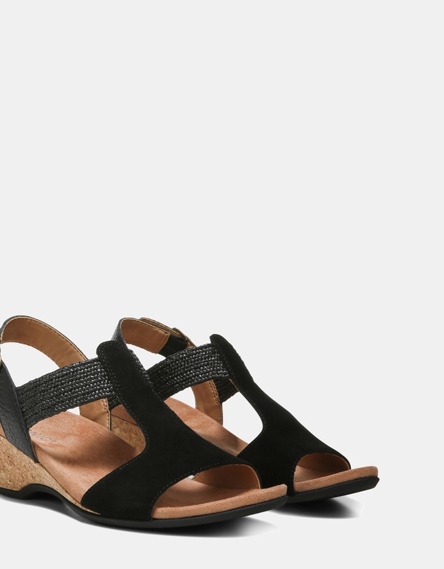 Vionic - Kaytie Wedge Sandal - Black