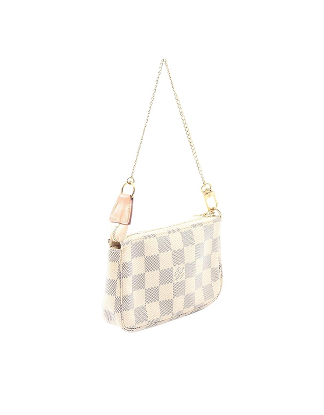 Pre-Loved by Azura Reborn - Pre-Loved Damier Azur Mini Pochette Accessoires