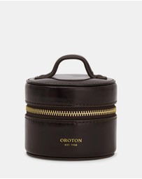 Oroton - Jemima Mini Round Jewellery Case Crackle