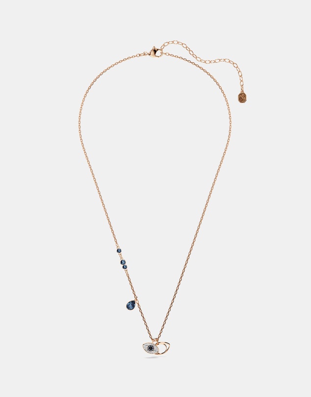 Swarovski - Symbolica Pendant, Eye, Multicoloured, Rose Gold-tone Plated