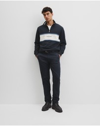 Country Road - Australian Cotton Modern Logo Quarter Zip Sweat