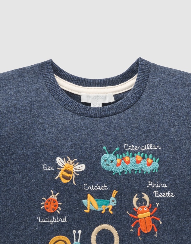 Purebaby - Bugs Relaxed Tee- Kids-Babies