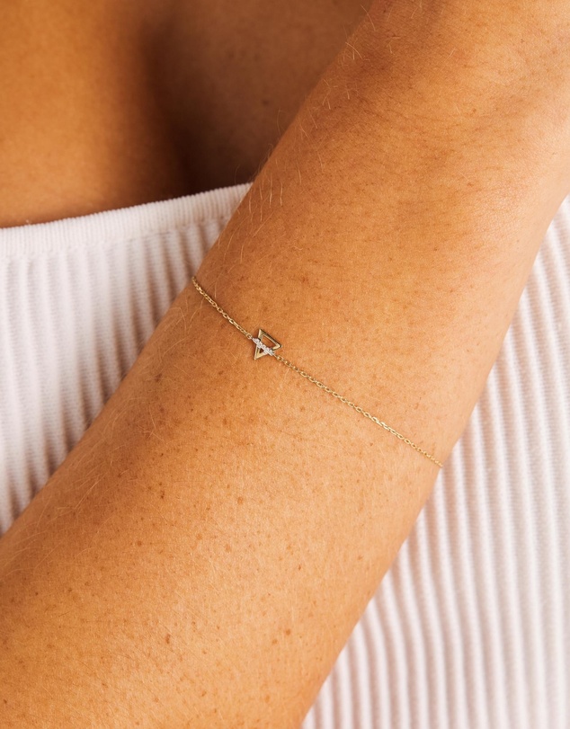 Luna Rae - Solid Gold - Earth Element Diamond Bracelet