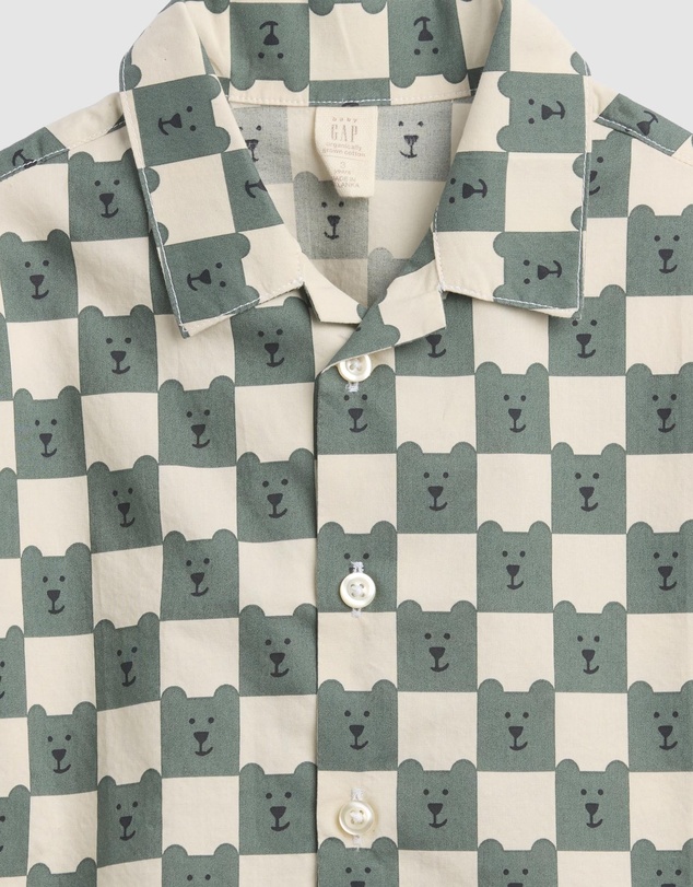 GAP - Short Sleeve Poplin Icon Top - Babies-Kids