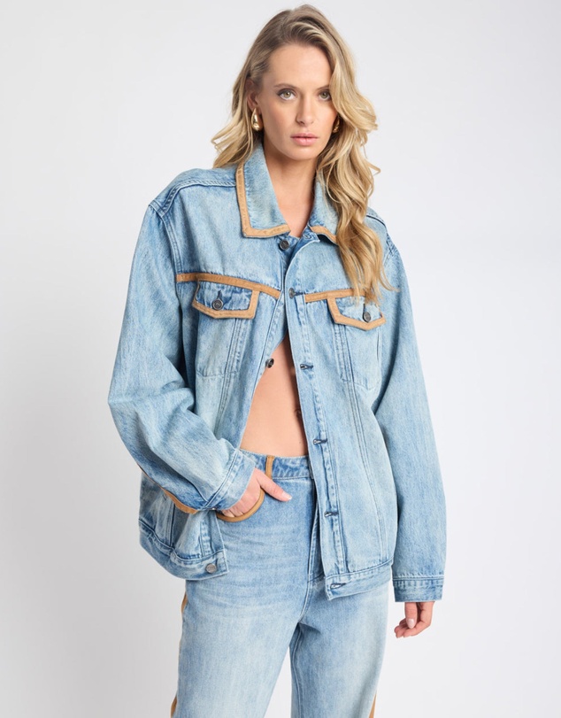 ONE TEASPOON - Rodeo Queen Boyfriend Denim Jacket - Salty Dog