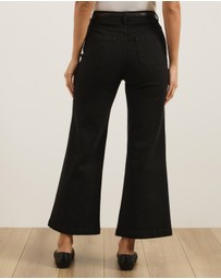 Atmos&Here - Luella High Rise Crop Flare Jeans