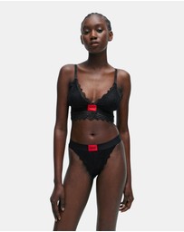 HUGO - Geometric Lace Padded Triangle 