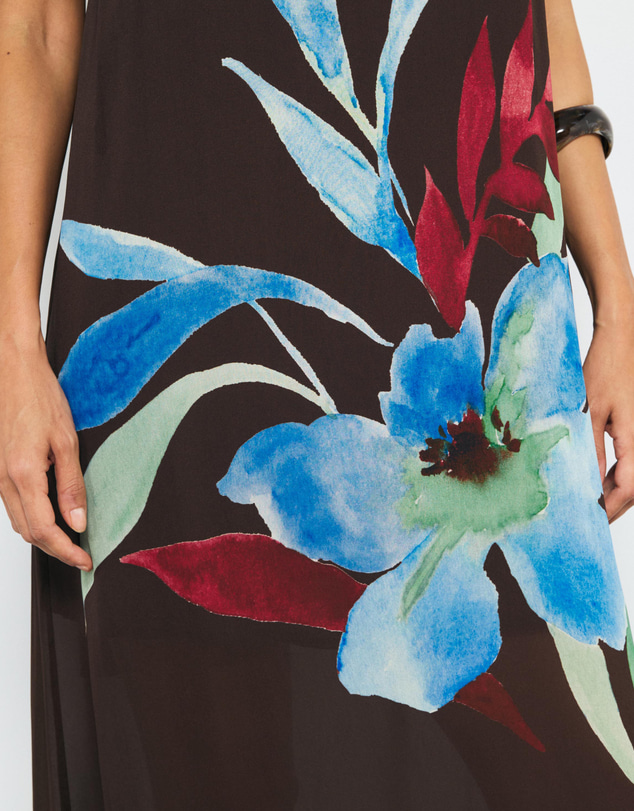 AERE - Isla Scarf Maxi Dress