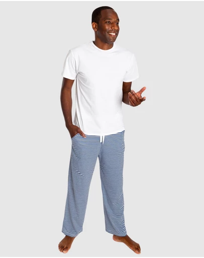 Sant And Abel - Men's Marina Jersey Stripe PJ Pants