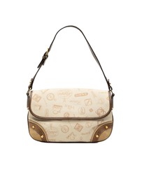 Pre-Loved by Azura Reborn - Pre-Loved 160th Anniversary Suede Trimmed Canvas Flap Shoulder Bag