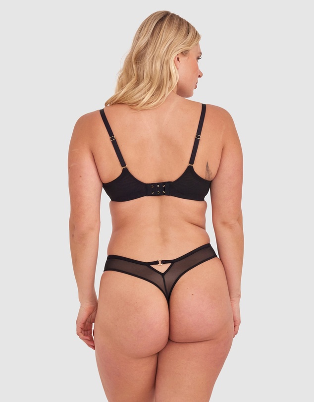 Bras N Things - Sexy Basics High Leg G String - Black
