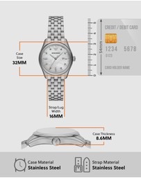 Emporio Armani - Silver Tone Analogue Watch