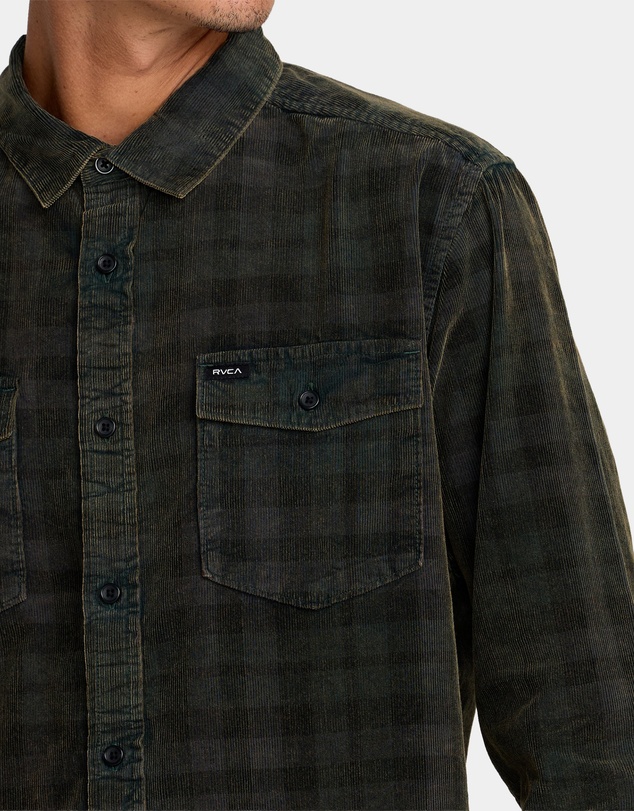 RVCA - Mens Artifice Cord Long Sleeve Shirt
