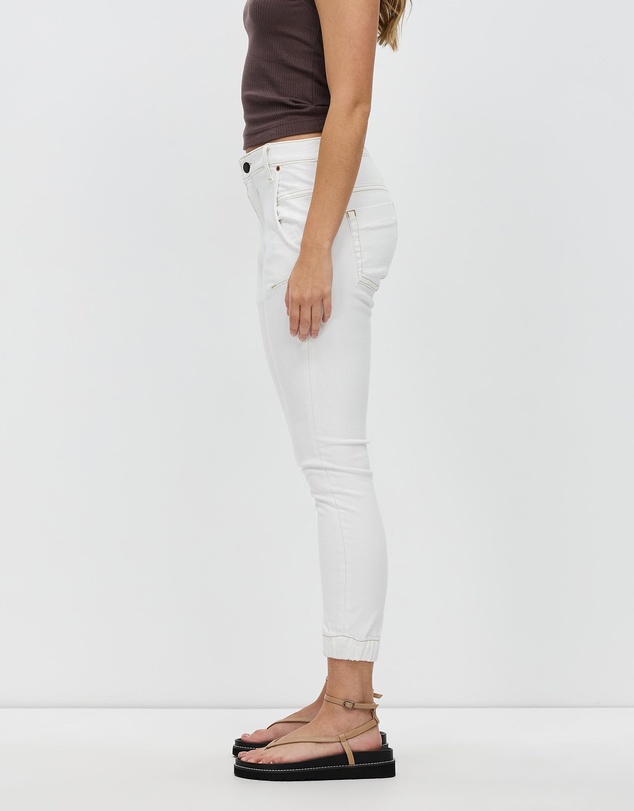 DRICOPER DENIM - Cuffed White Jeans