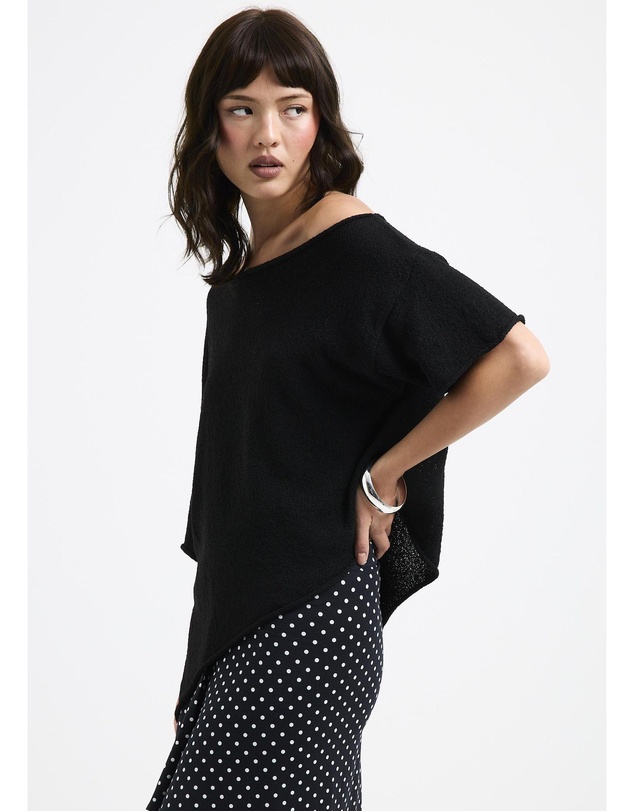 Subtitled - Asymmetric Knit Top