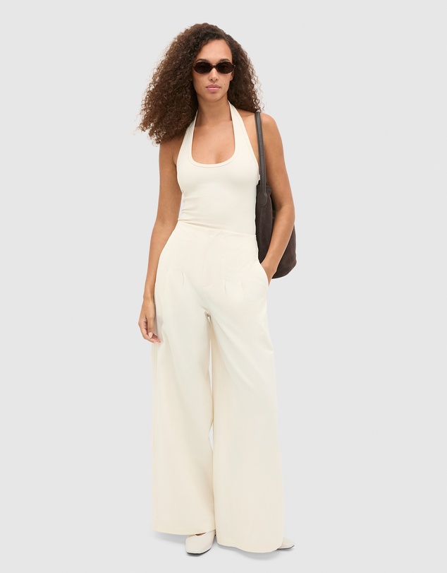 Seed Heritage - Halter Rib Scoop Neck Tank
