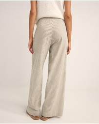 Rhythm - Valley Stripe Wide Leg Pants - Iconic Exclusive