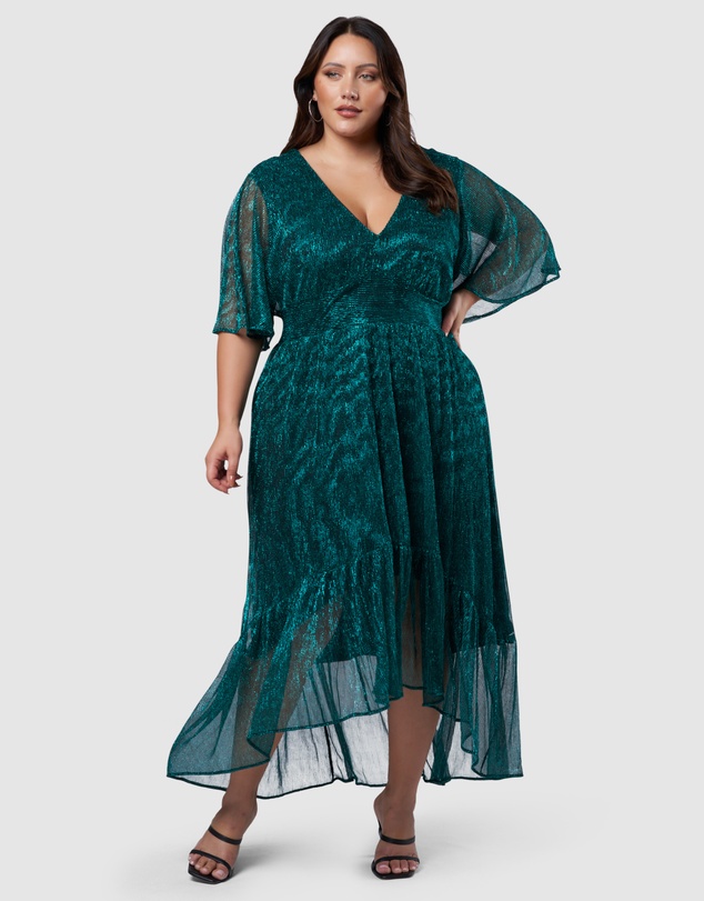 Pink Dusk by Curve Project - Tease Me Maxi Dress