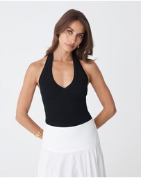 Forcast - Chantell Halter Knit Top