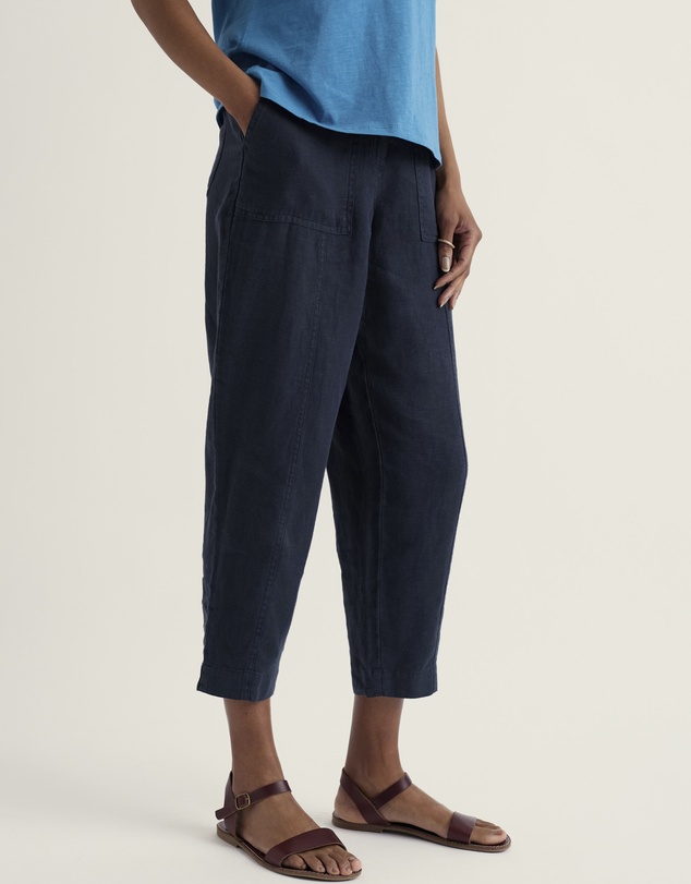 Seasalt - Saltings Linen Cropped Trousers