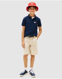 Tommy Hilfiger - Boys Regular Fit Wavy Flag Polo Shirt - Kids