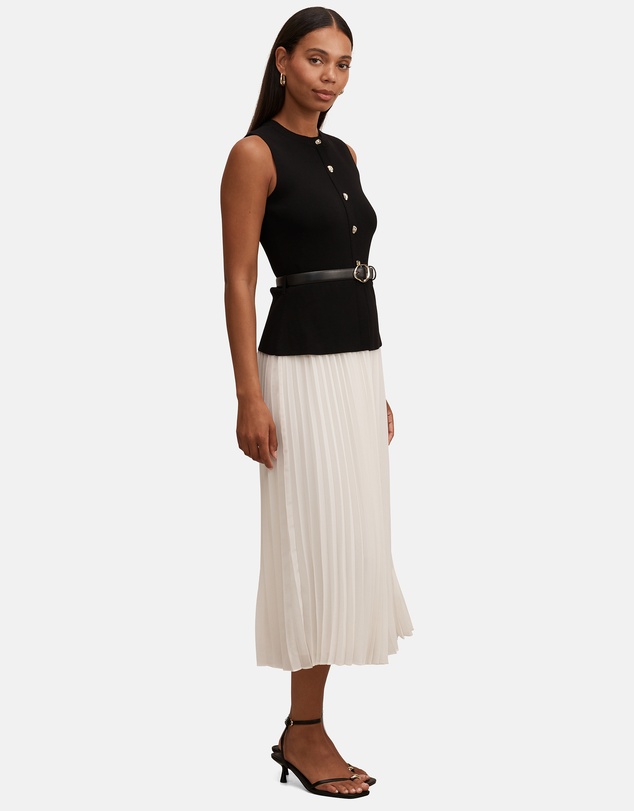 Forever New - Louisa Woven Mix Knitted Dress
