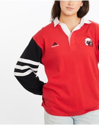 Vintage by The Real Deal - Pre Loved - Vintage 90s Adidas NCAA University of Nebraska Huskers Rugby Shirt