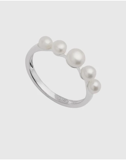 Najo - Mermaid Silver Pearl Ring