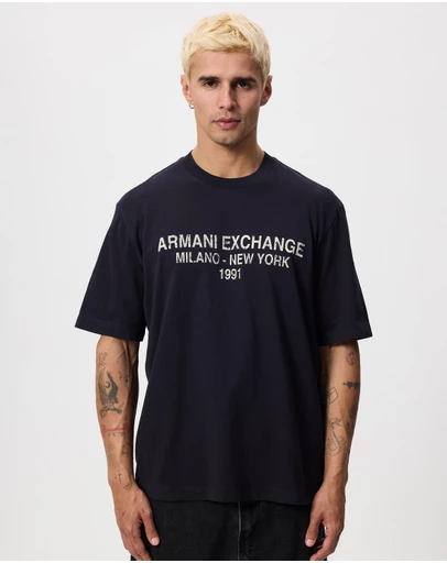 Armani Exchange - Logo Script T-Shirt