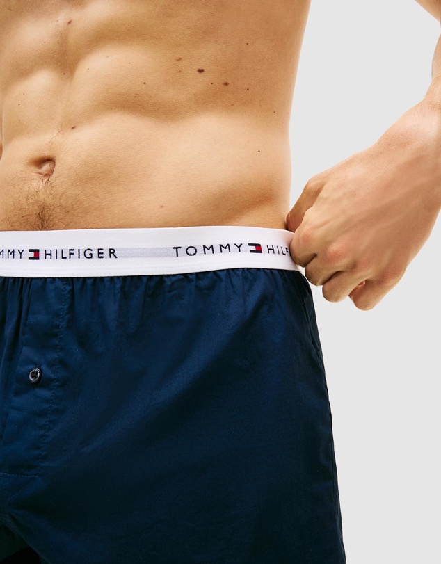 Tommy Hilfiger - 2-Pack Signature Logo Poplin Boxer Shorts