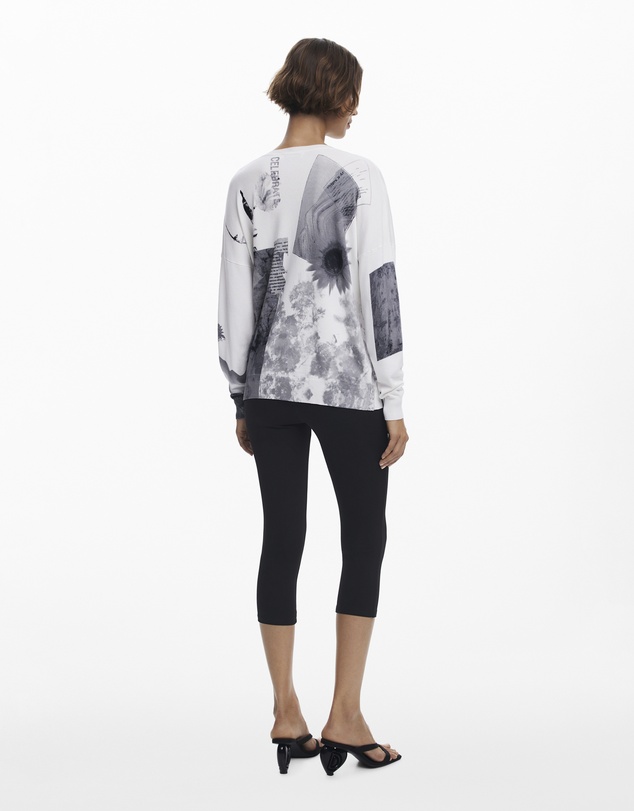 Desigual - Fine collage sweater