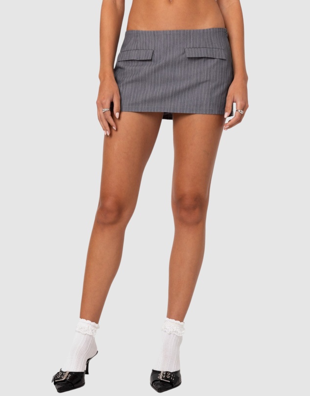 EDIKTED - Magnolia Pinstripe Mini Skort