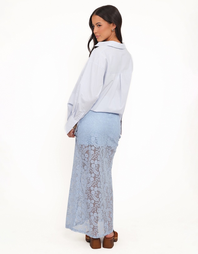 Petal & Pup - Brittany Lace Maxi Skirt - Blue