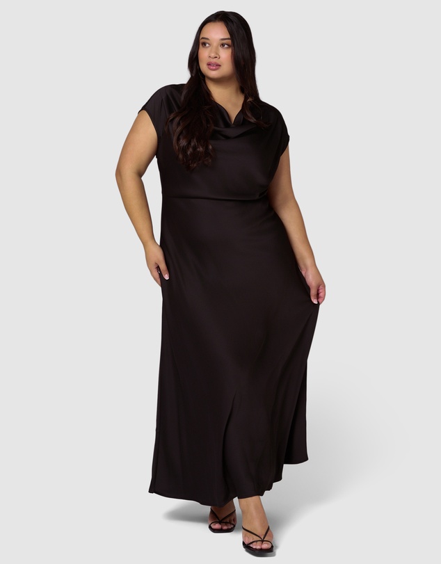 Sunday In The City - Void Satin Maxi Dress